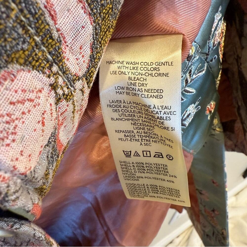 Free People Golden Hour Patchwork Jacquard Coat - Picture 8 of 9